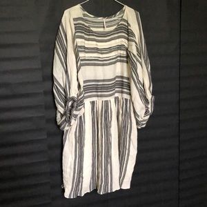 Free people striped navy and cream dress